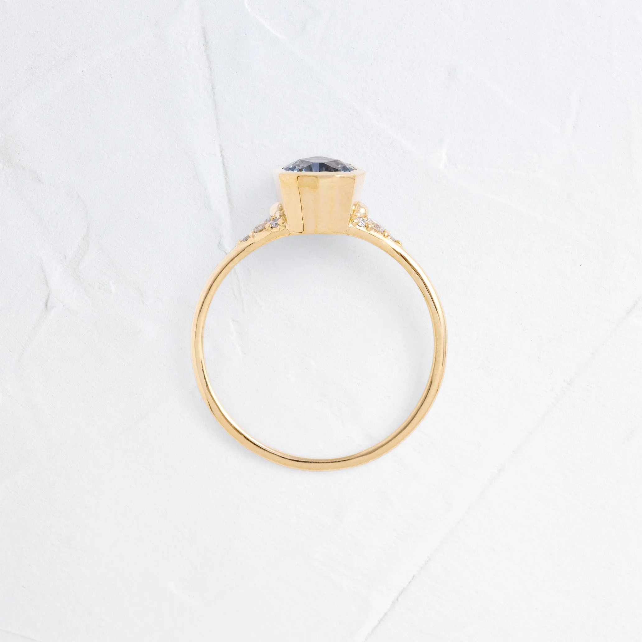Evenfall Ring, 1.5ct. Blue Montana Sapphire