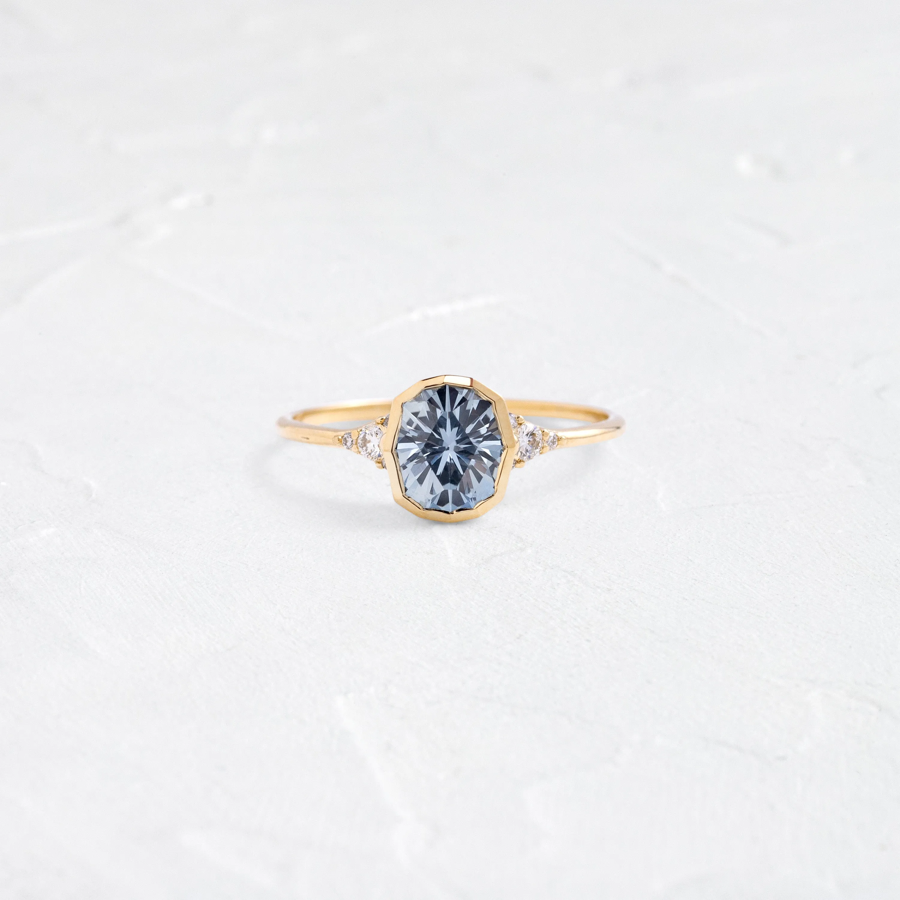Evenfall Ring, 1.5ct. Blue Montana Sapphire