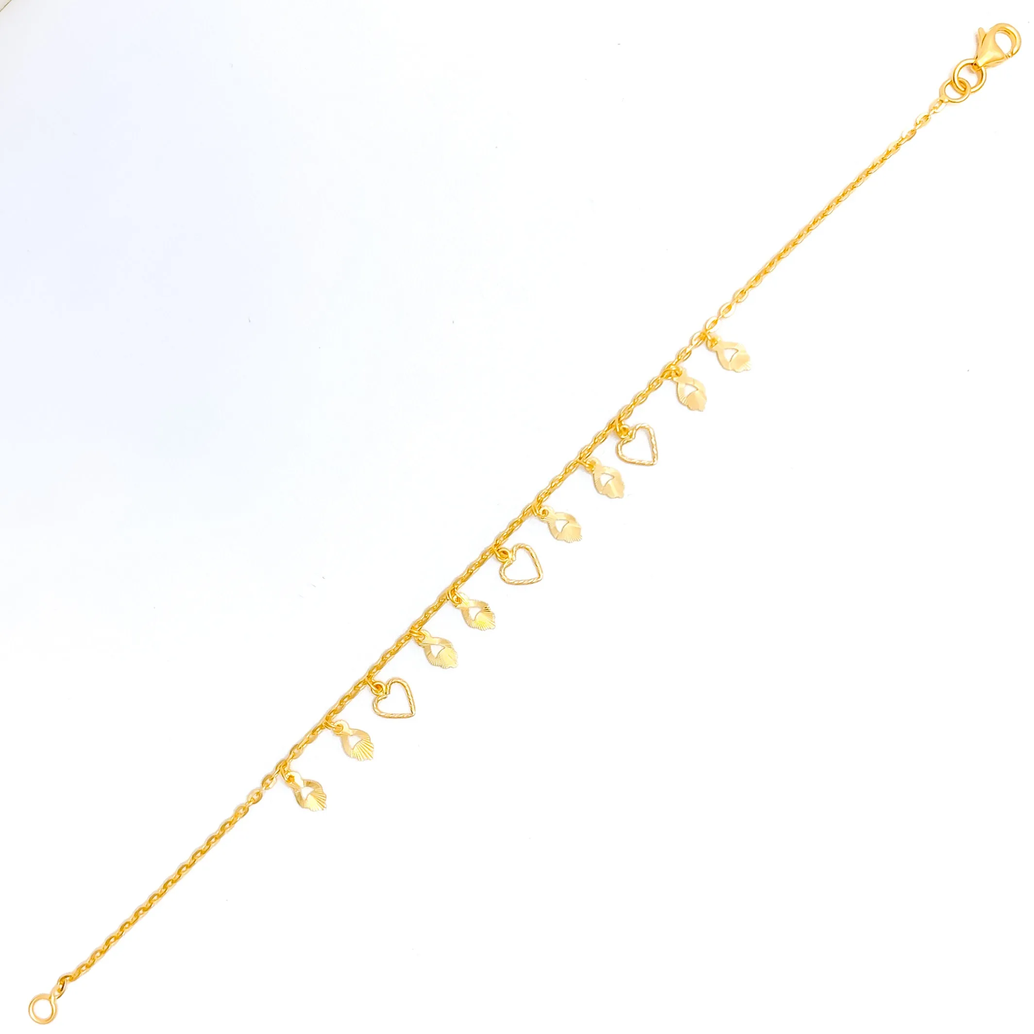 Everyday Sleek 22K Gold Charm Bracelet