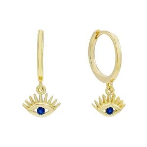 Evil Eye Lash Huggie Earring