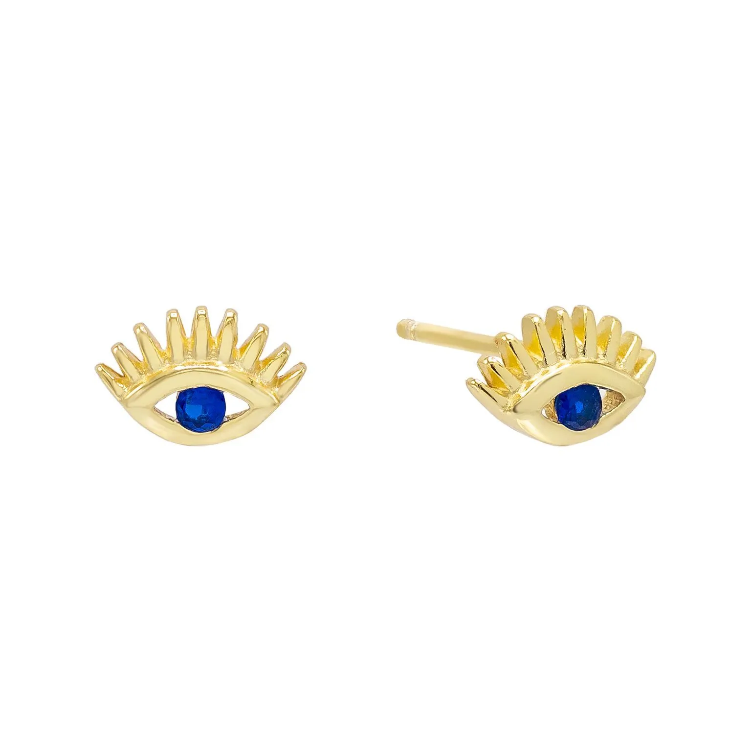 Evil Eye Lash Stud Earring
