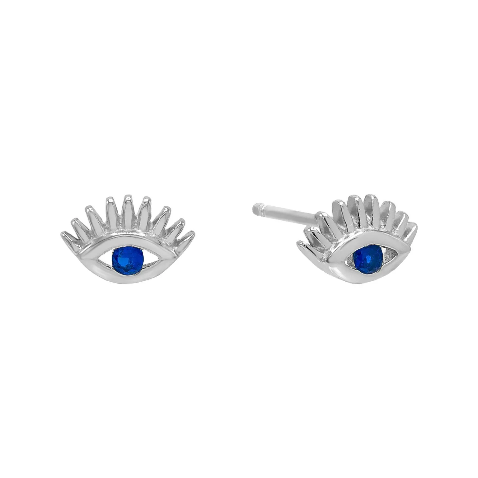 Evil Eye Lash Stud Earring