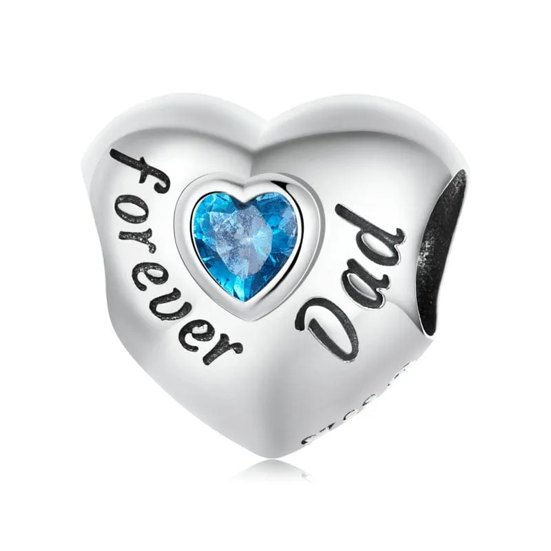 Forever Dad Heart Charm