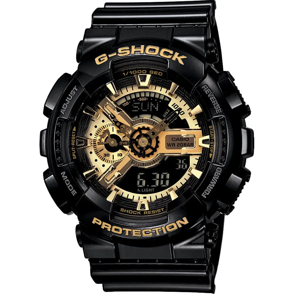 G Shock Black and Gold Series Watch GA110GB-1A