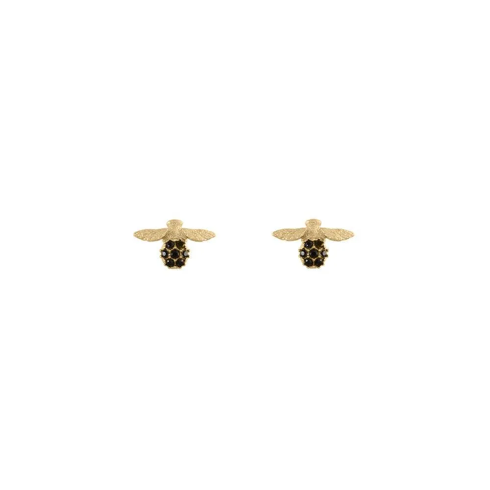 Garden Bee Post Earrings by Catherine Weitzman