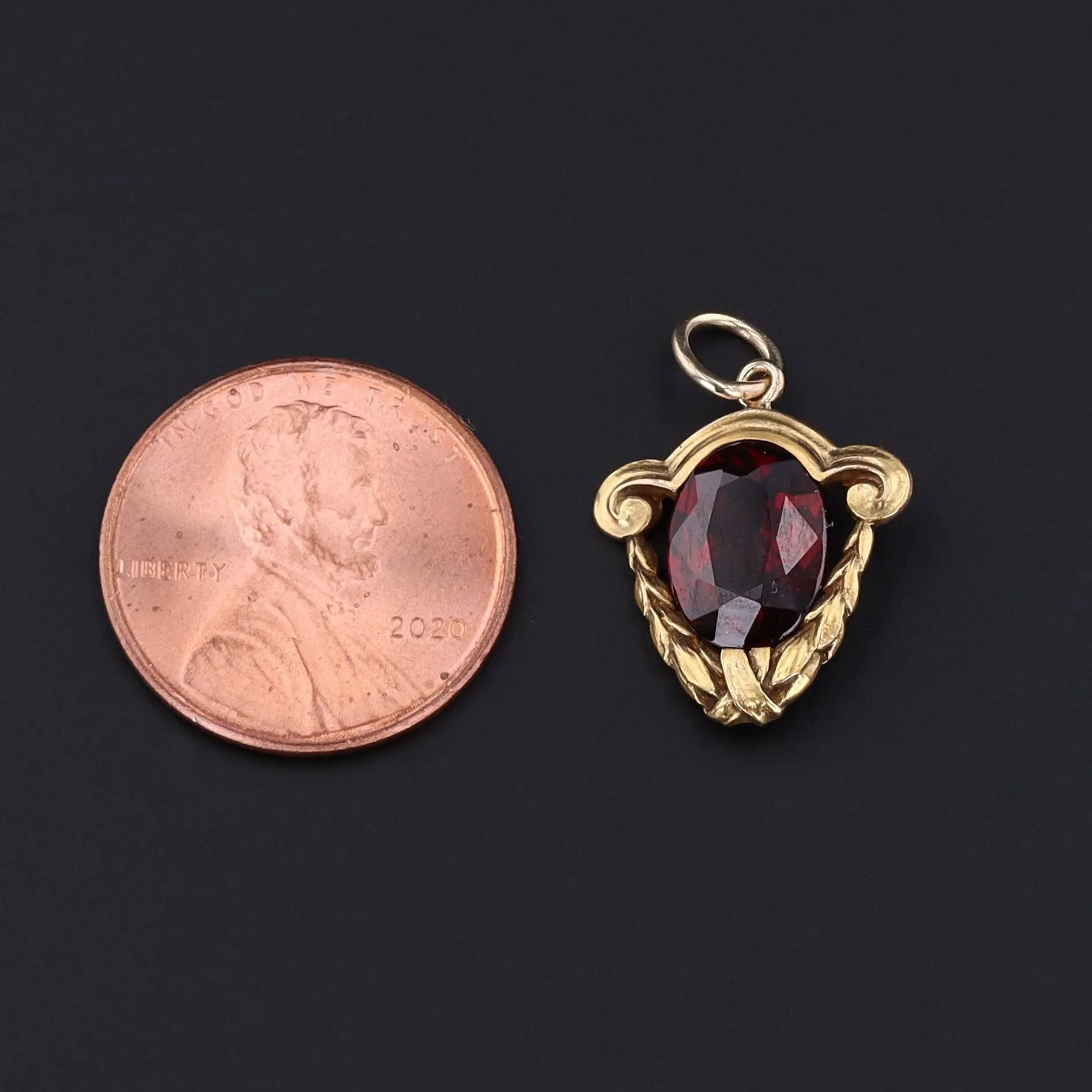 Garnet Pendant | Antique Pin Conversion