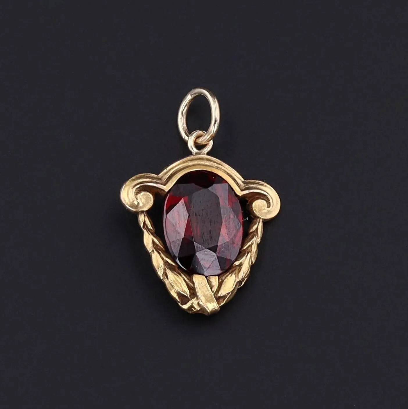 Garnet Pendant | Antique Pin Conversion