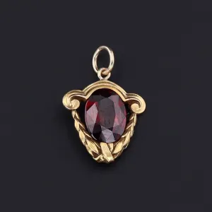 Garnet Pendant | Antique Pin Conversion