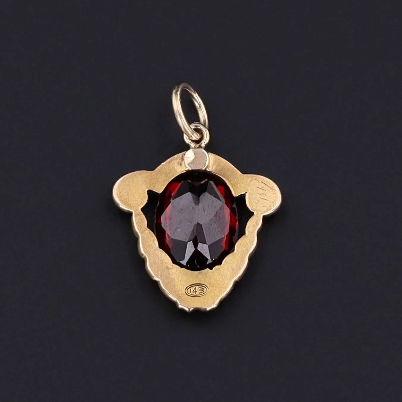 Garnet Pendant | Antique Pin Conversion