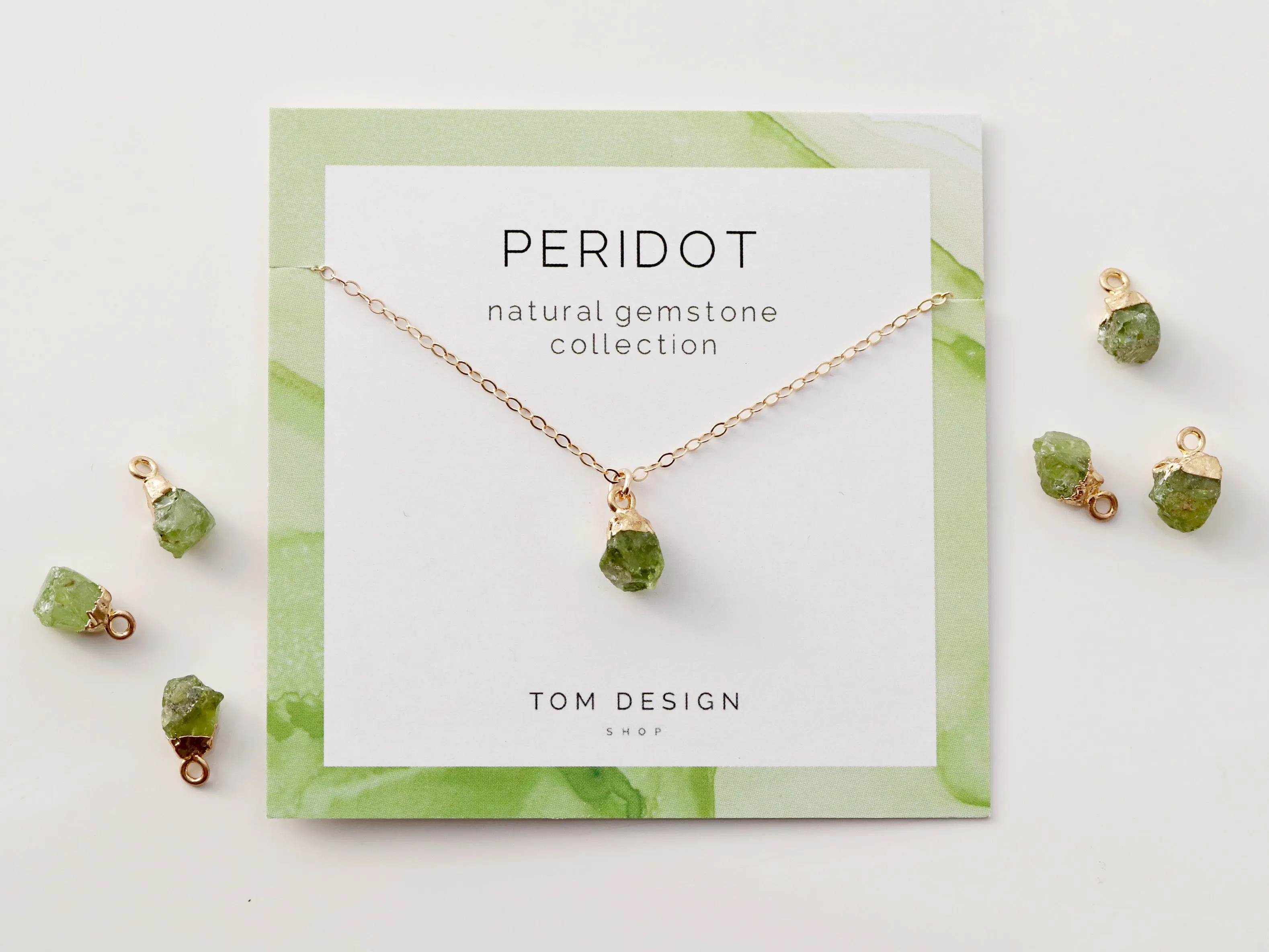 Gemstone Drop Necklace