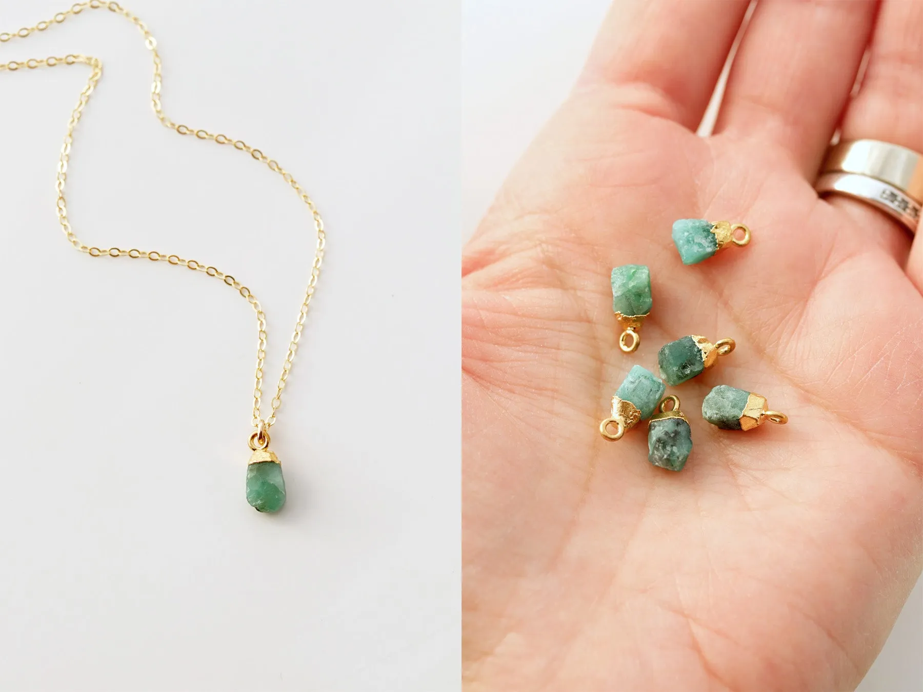 Gemstone Drop Necklace