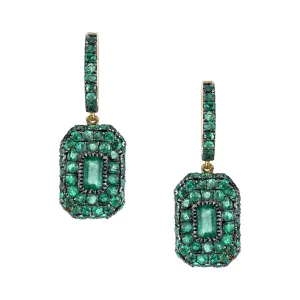 Gemstone Essential Baguette Drop Earrings