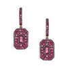 Gemstone Essential Baguette Drop Earrings