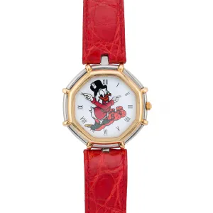 Gerald Genta for Disney Scrooge McDuck 18K Gold & Stainless Steel Wrist Watch