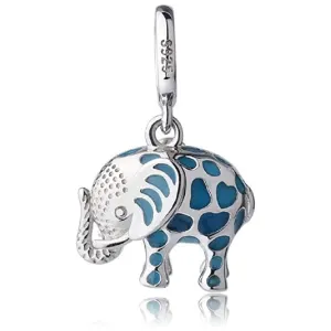 Glowing Elephant Dangle Pendant Bead Charm
