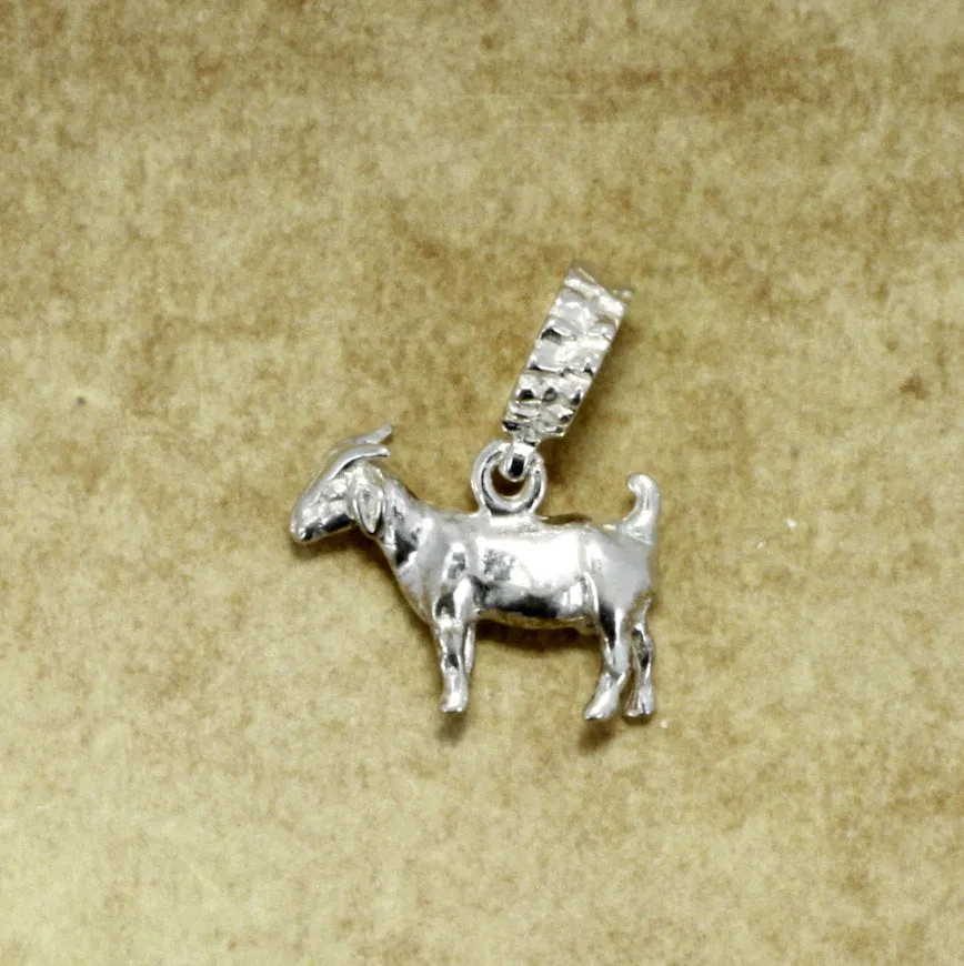 Goat Slide Charm for Modular Style Bracelet