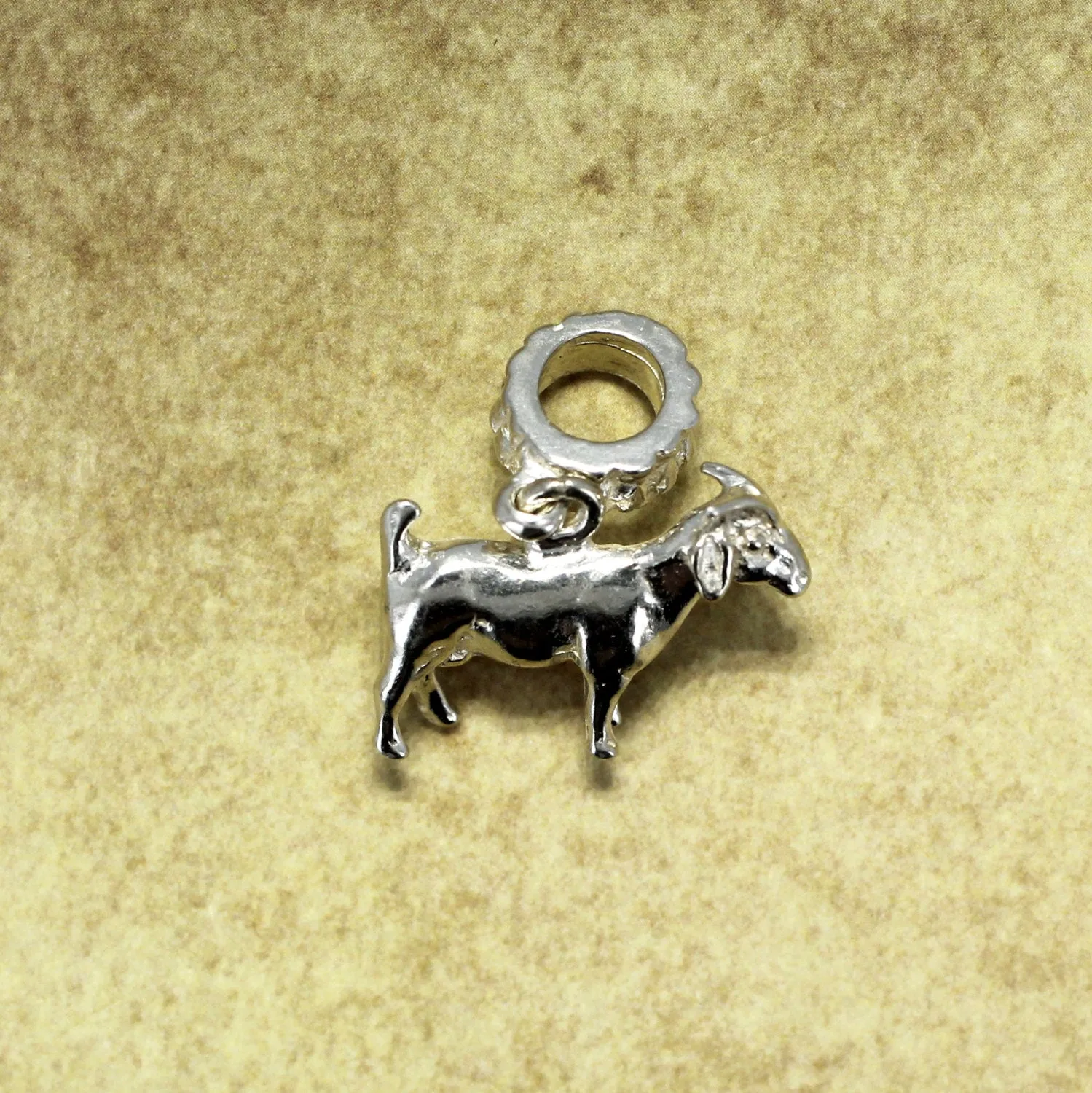 Goat Slide Charm for Modular Style Bracelet