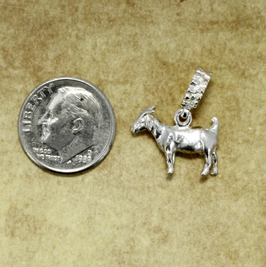 Goat Slide Charm for Modular Style Bracelet