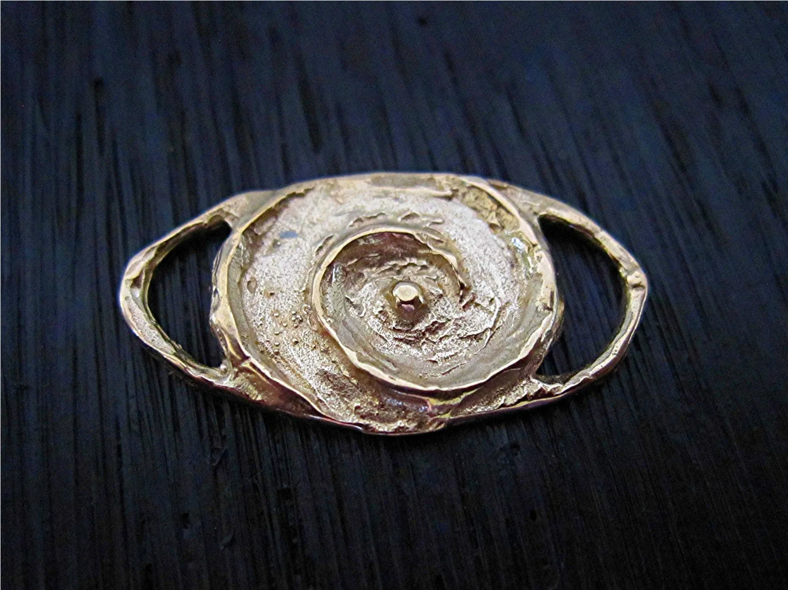 Gold Bronze Artisan Spiral Bracelet, Necklace, and Earring Link (one) (N)