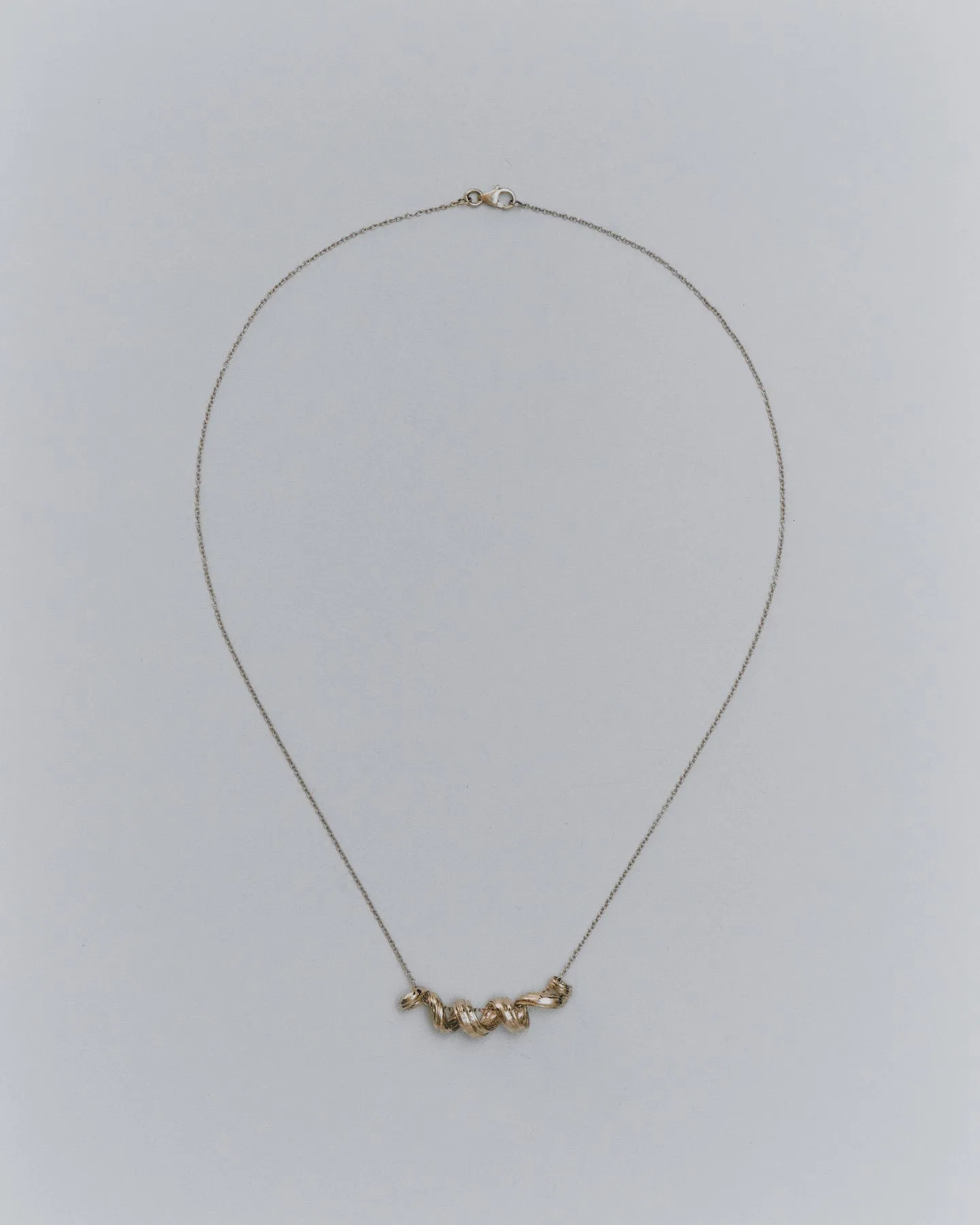 Gold Corkscrew Pendant
