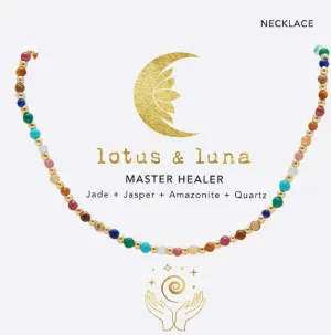 Gold Master Healer Healing 2mm Necklace