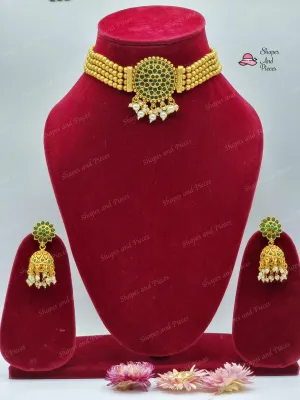 Gold Tone Chokar Set