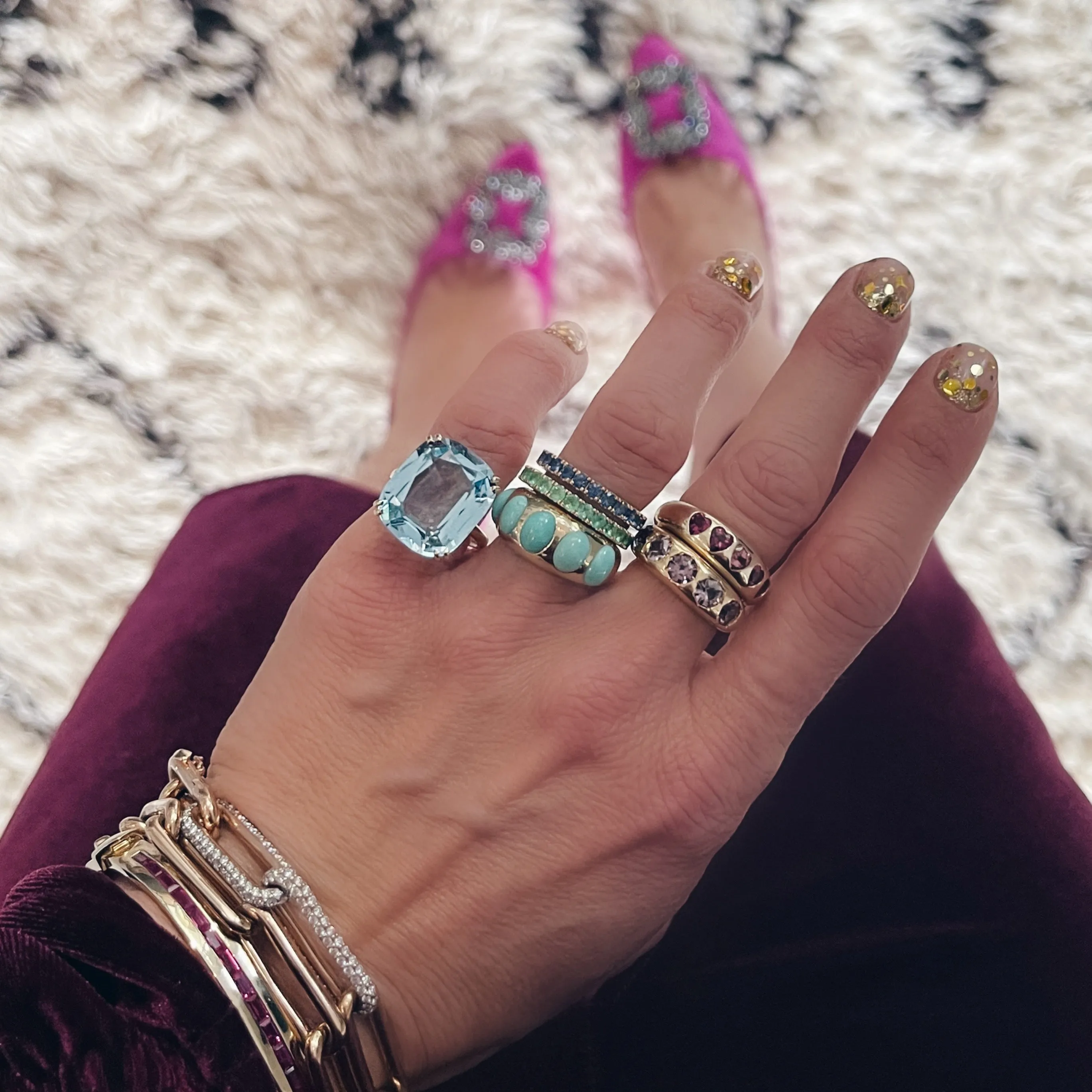 Gossip Jumbo Cushion Cut Ring
