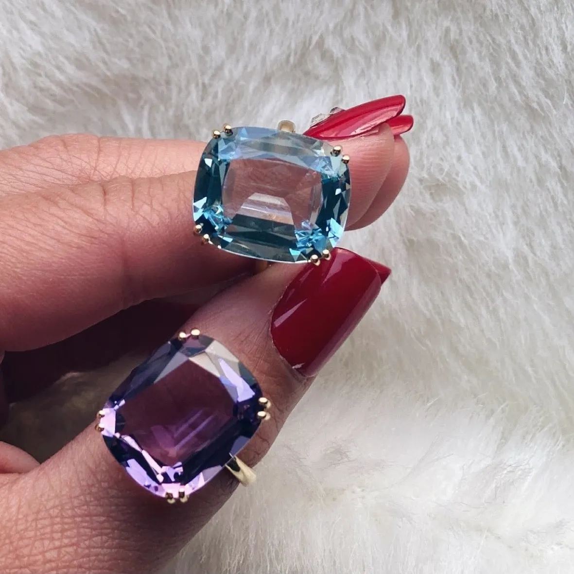 Gossip Jumbo Cushion Cut Ring