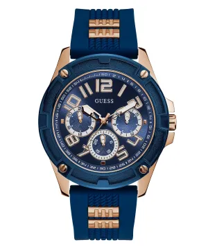 Guess Two-tone Blue Silicone Men's Watch GW0051G3