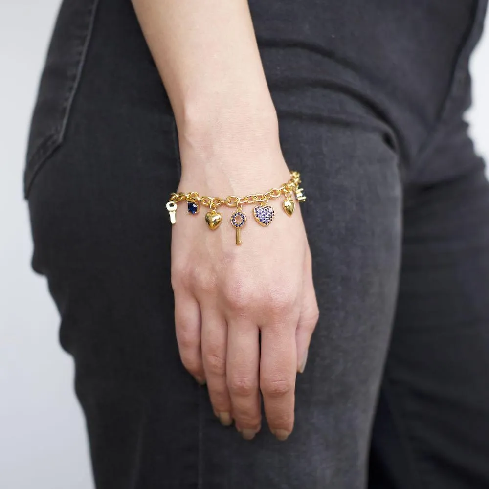 Heart Charm Bracelet