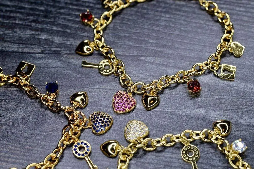 Heart Charm Bracelet