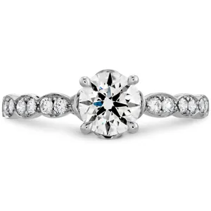 Hearts On Fire Lorelei Floral Engagement Ring Diamond Band