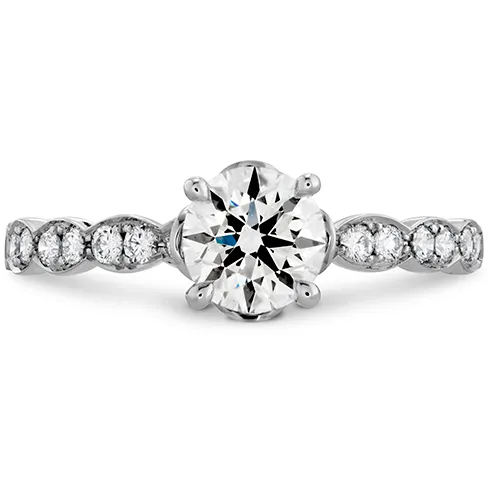 Hearts On Fire Lorelei Floral Engagement Ring Diamond Band