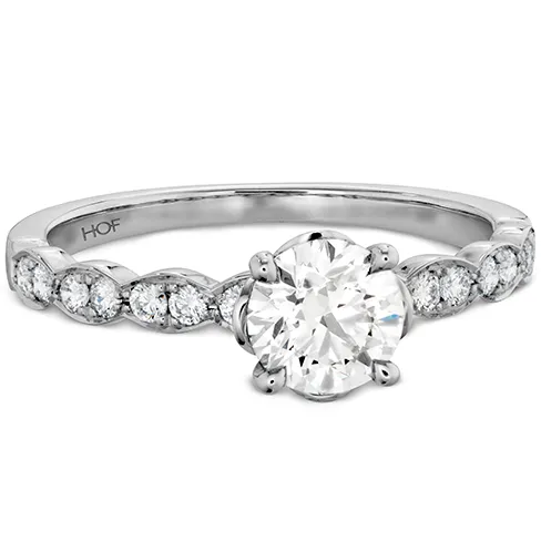 Hearts On Fire Lorelei Floral Engagement Ring Diamond Band