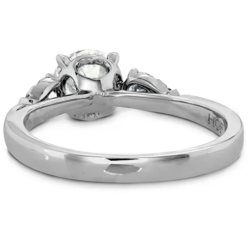 Hearts On Fire Signature Three Stone Diamond Engagement Ring
