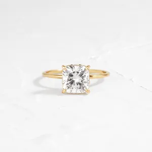 Hemisphere Ring, Cushion Cut