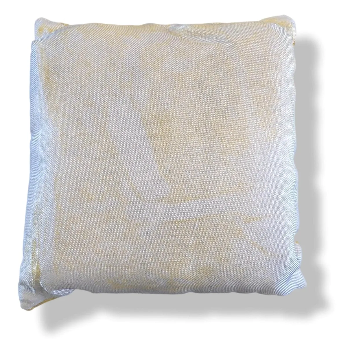 HERMES 1961 CALECHE SOIE DE PARFUM Silk Small Cushion in Yellow in Box!