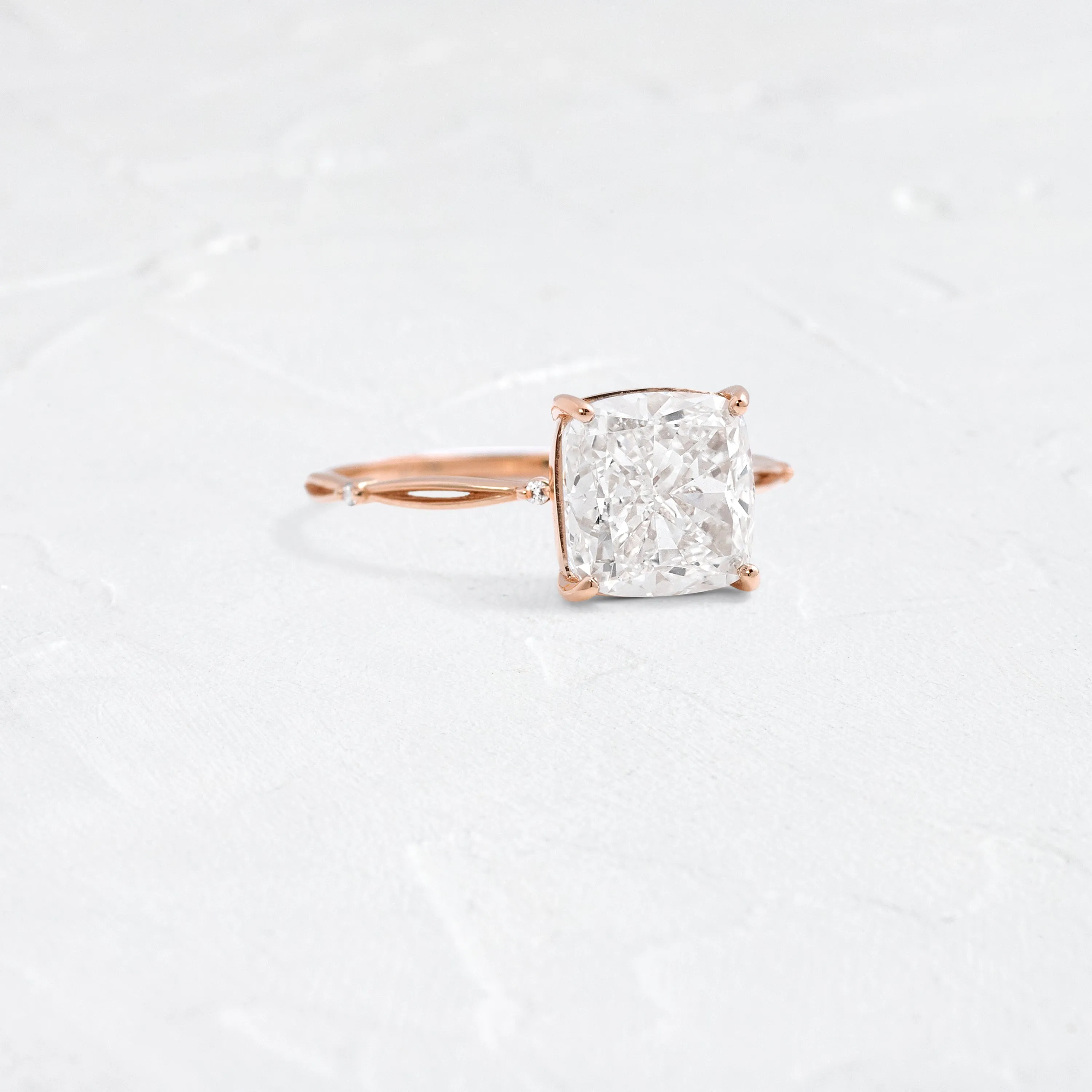 Hillside Ring, Cushion Cut