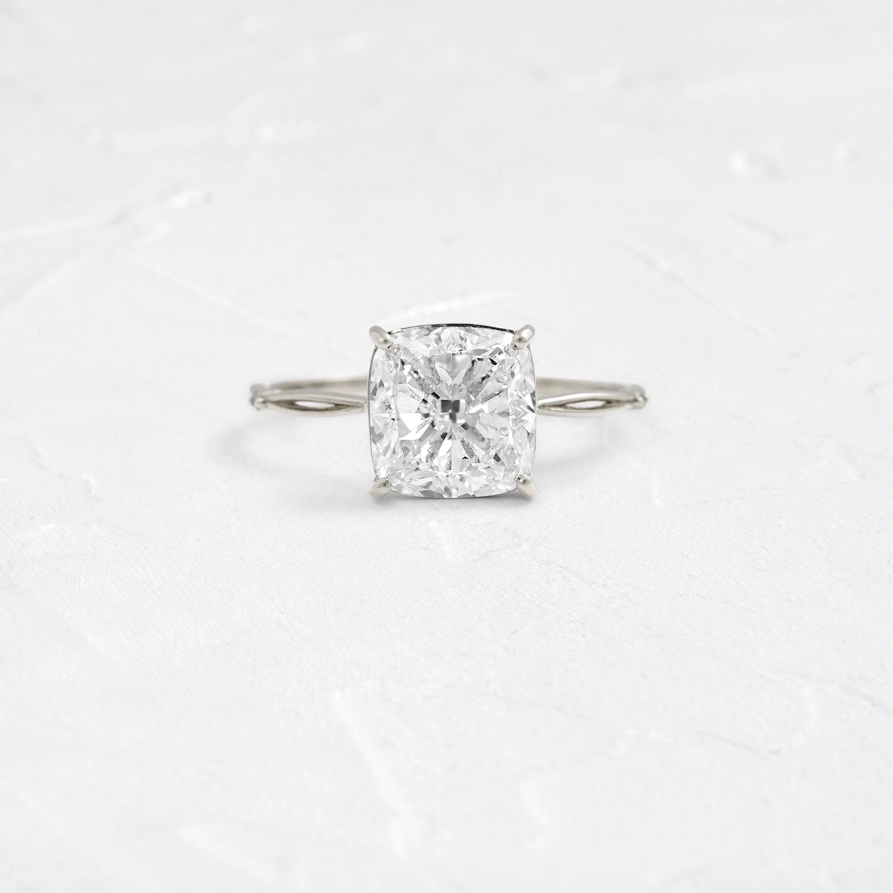 Hillside Ring, Cushion Cut