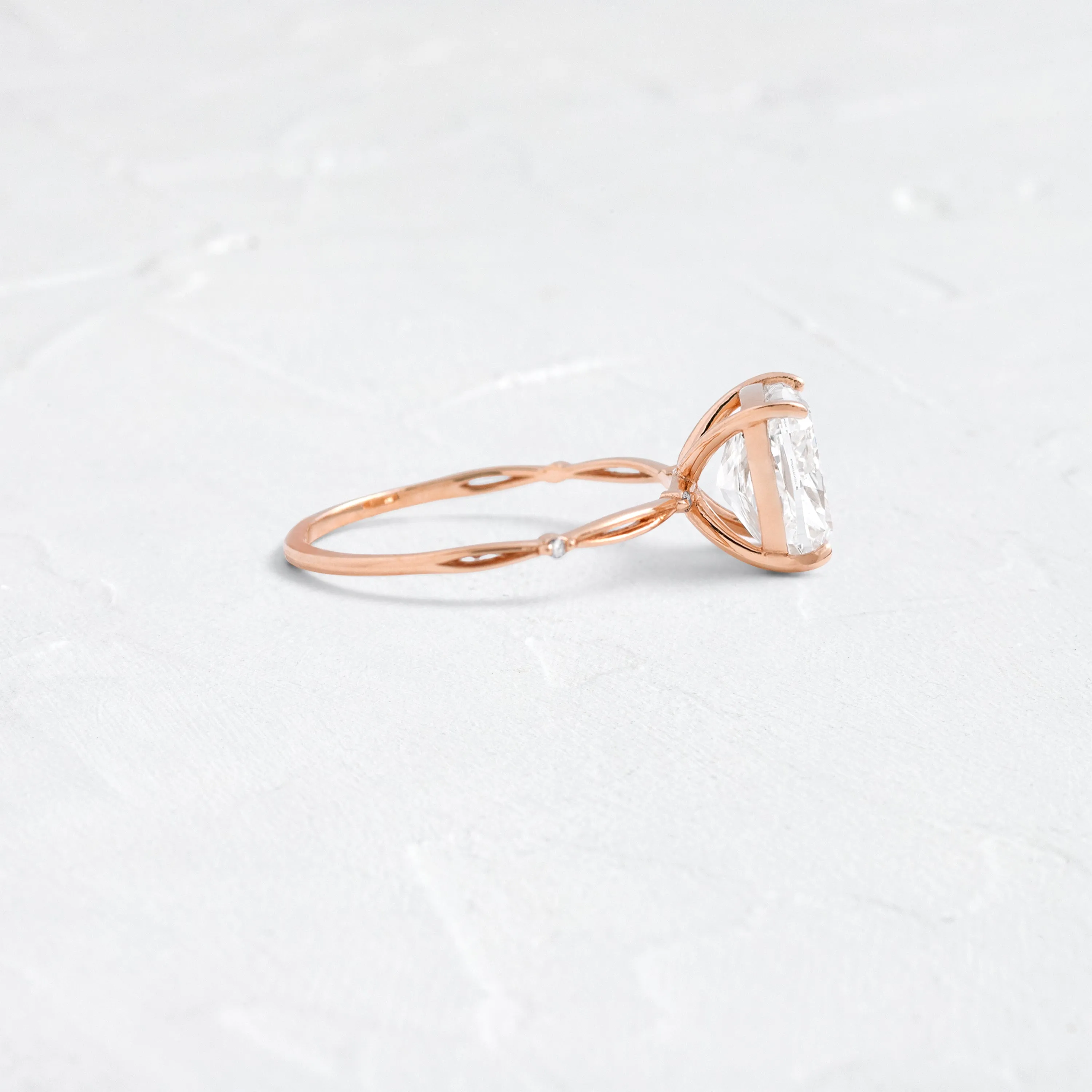 Hillside Ring, Cushion Cut