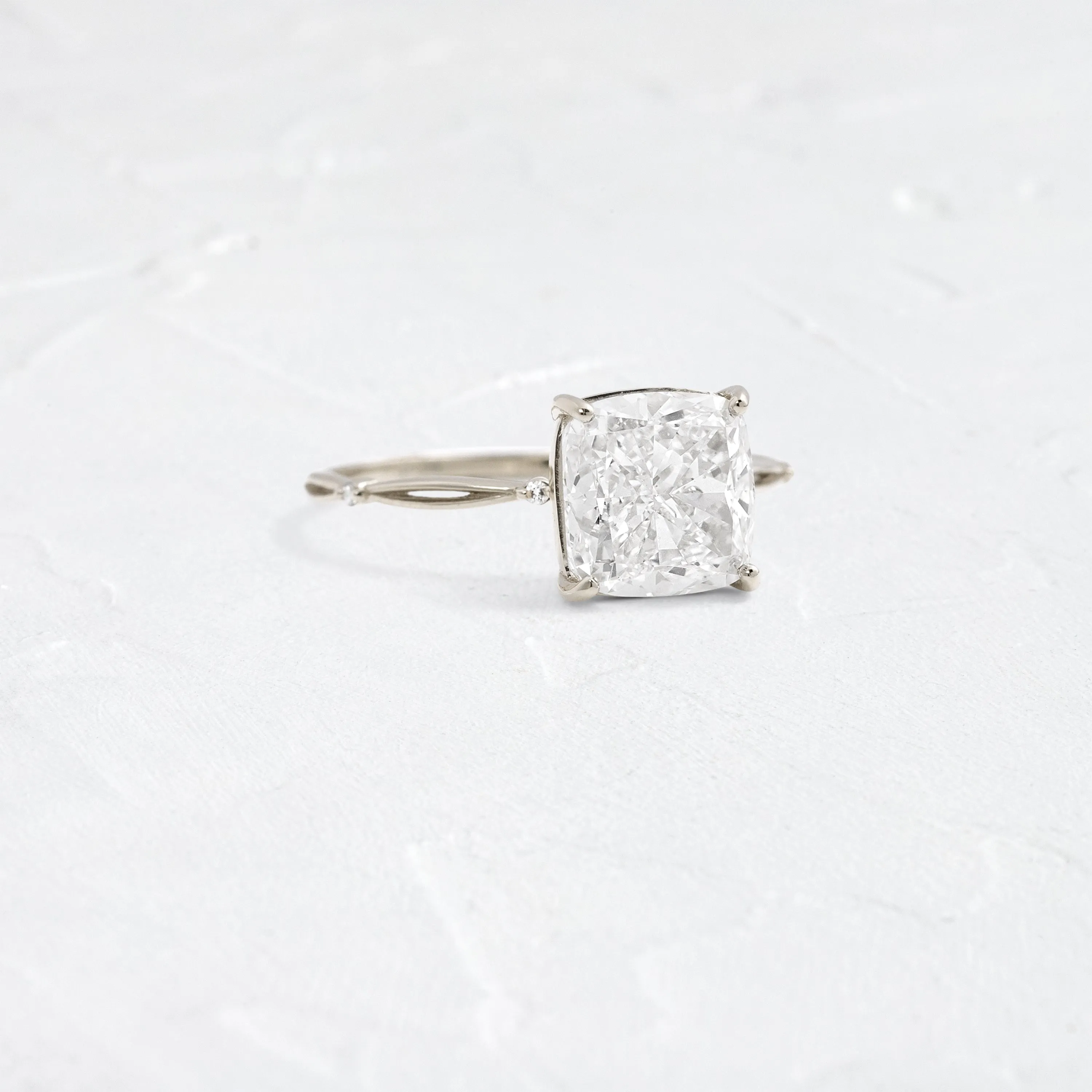 Hillside Ring, Cushion Cut