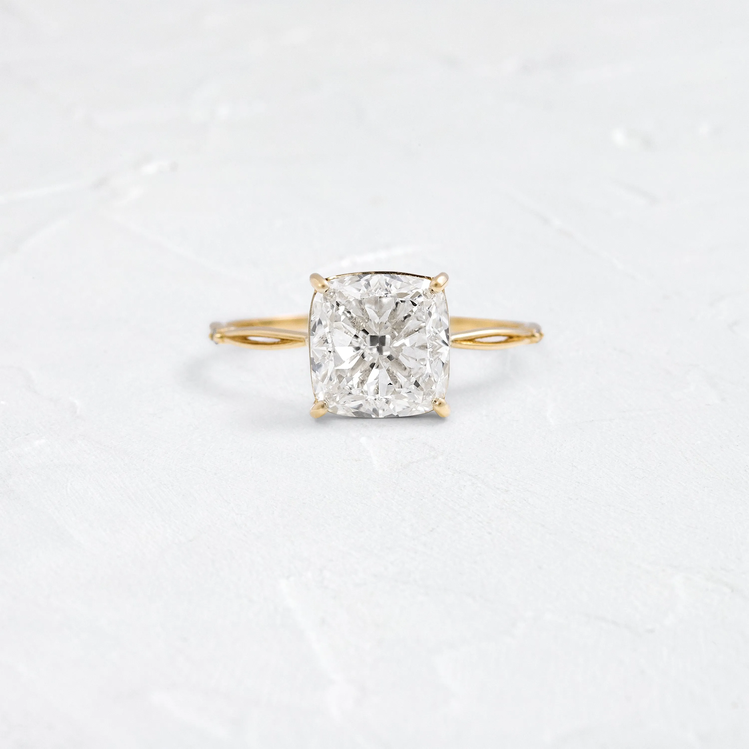 Hillside Ring, Cushion Cut