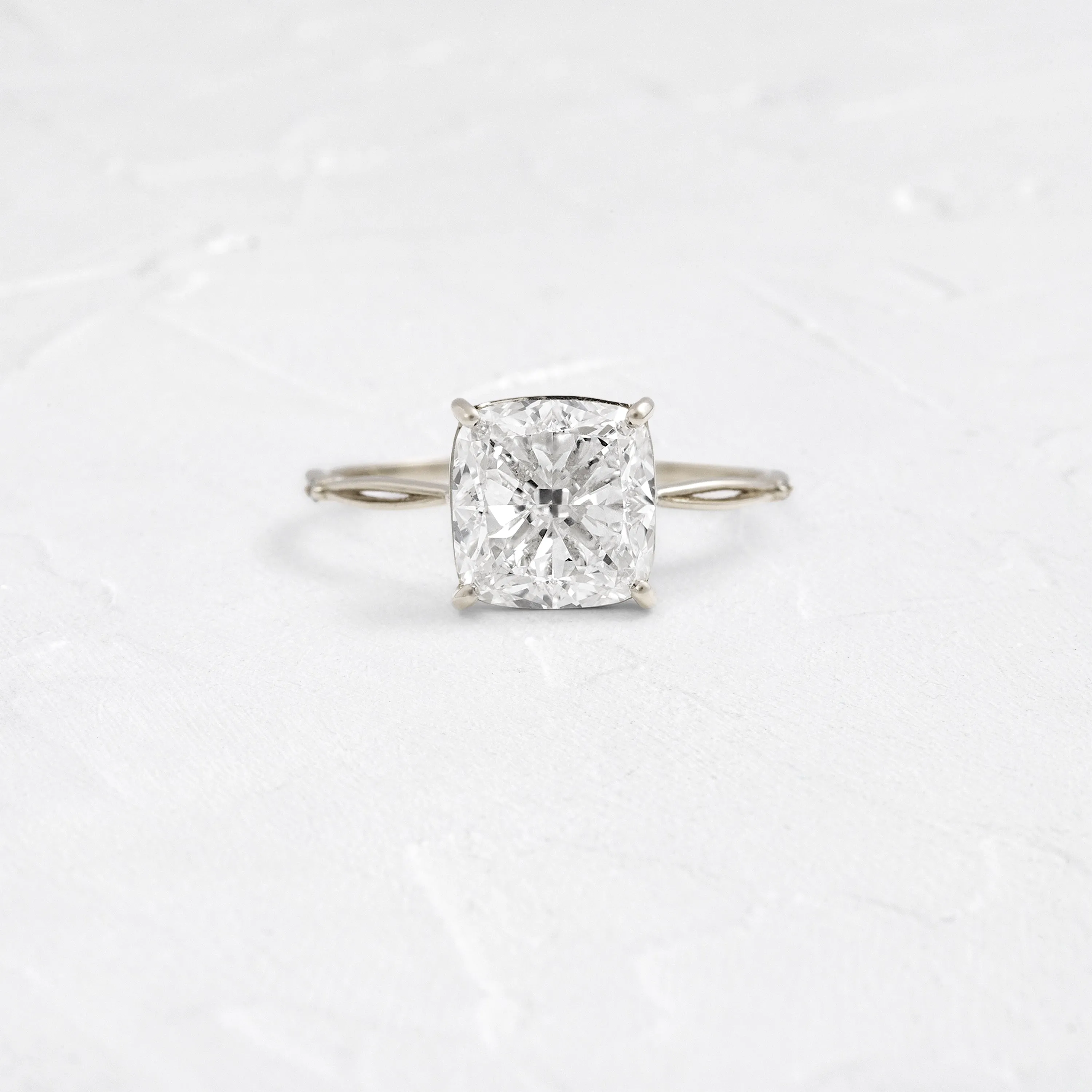 Hillside Ring, Cushion Cut