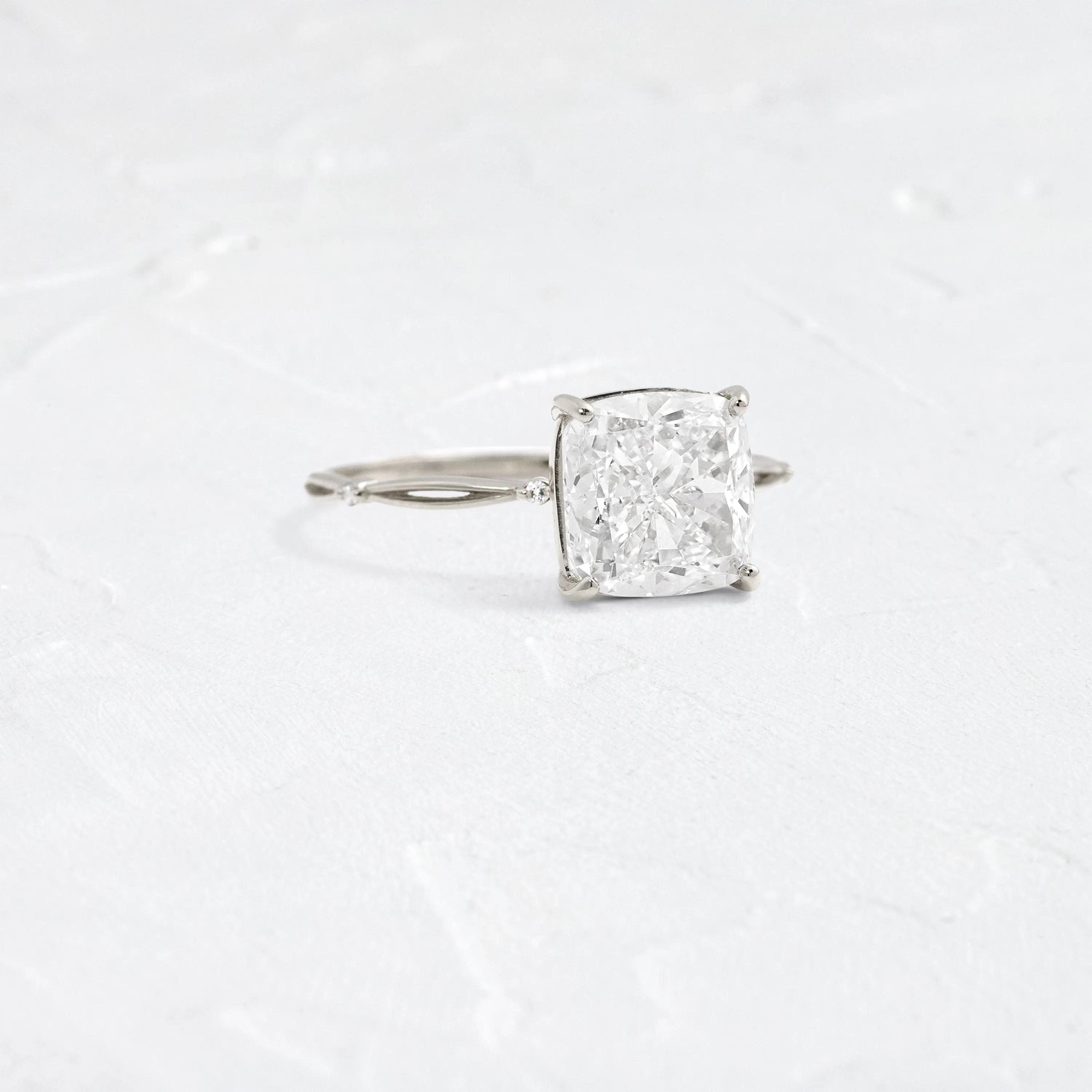 Hillside Ring, Cushion Cut