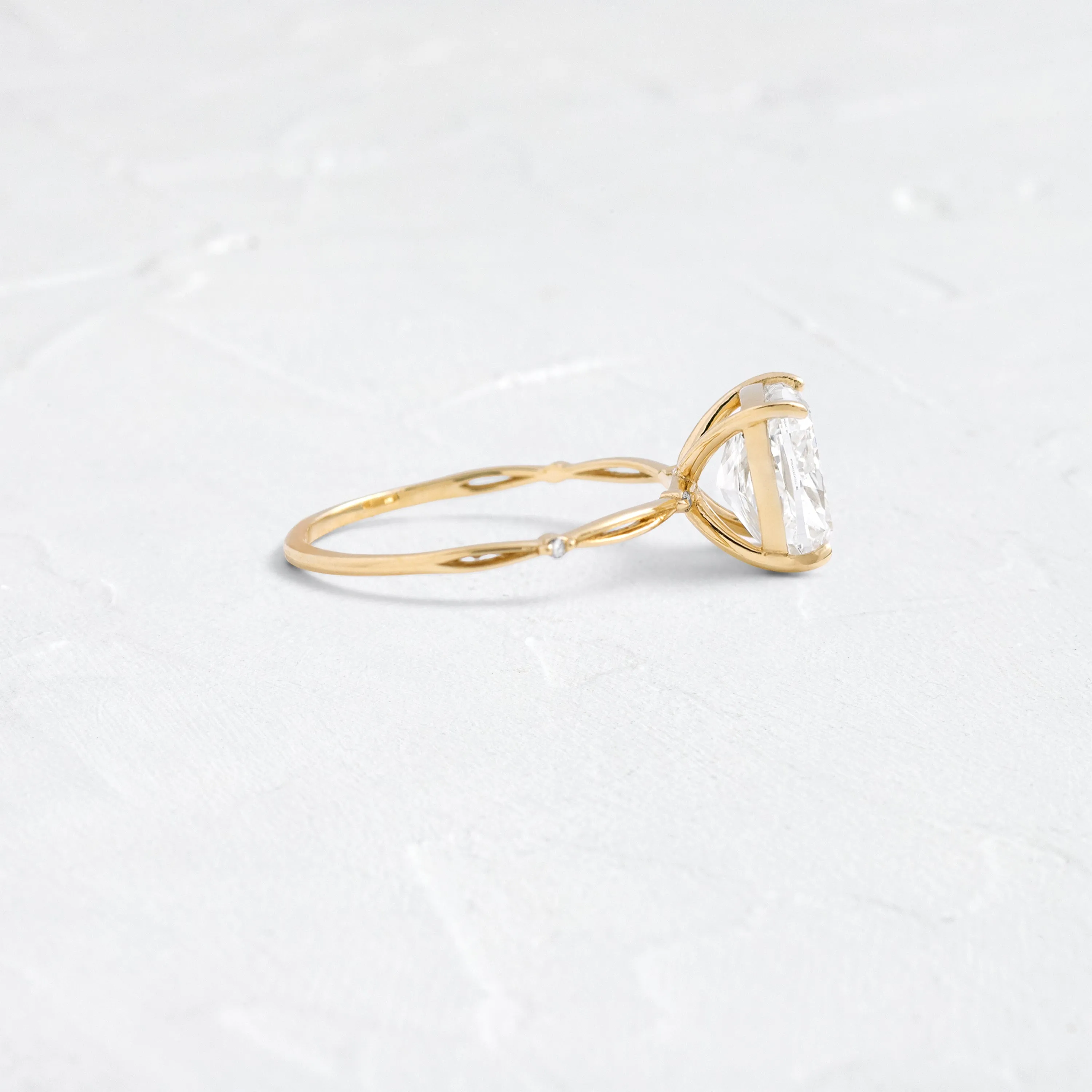 Hillside Ring, Cushion Cut