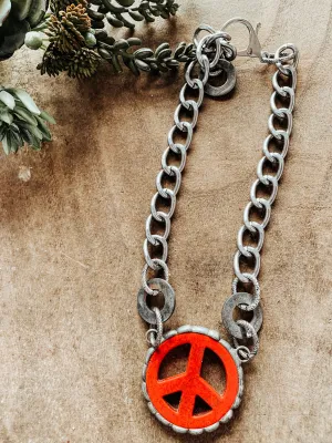 Hippie Peace Necklace
