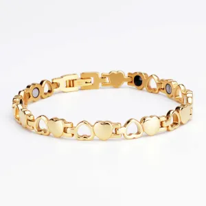 Hollowed Heart Stainless Steel Bracelet