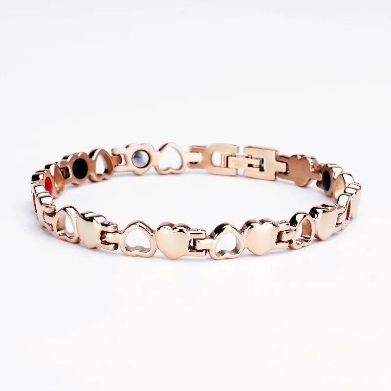 Hollowed Heart Stainless Steel Bracelet