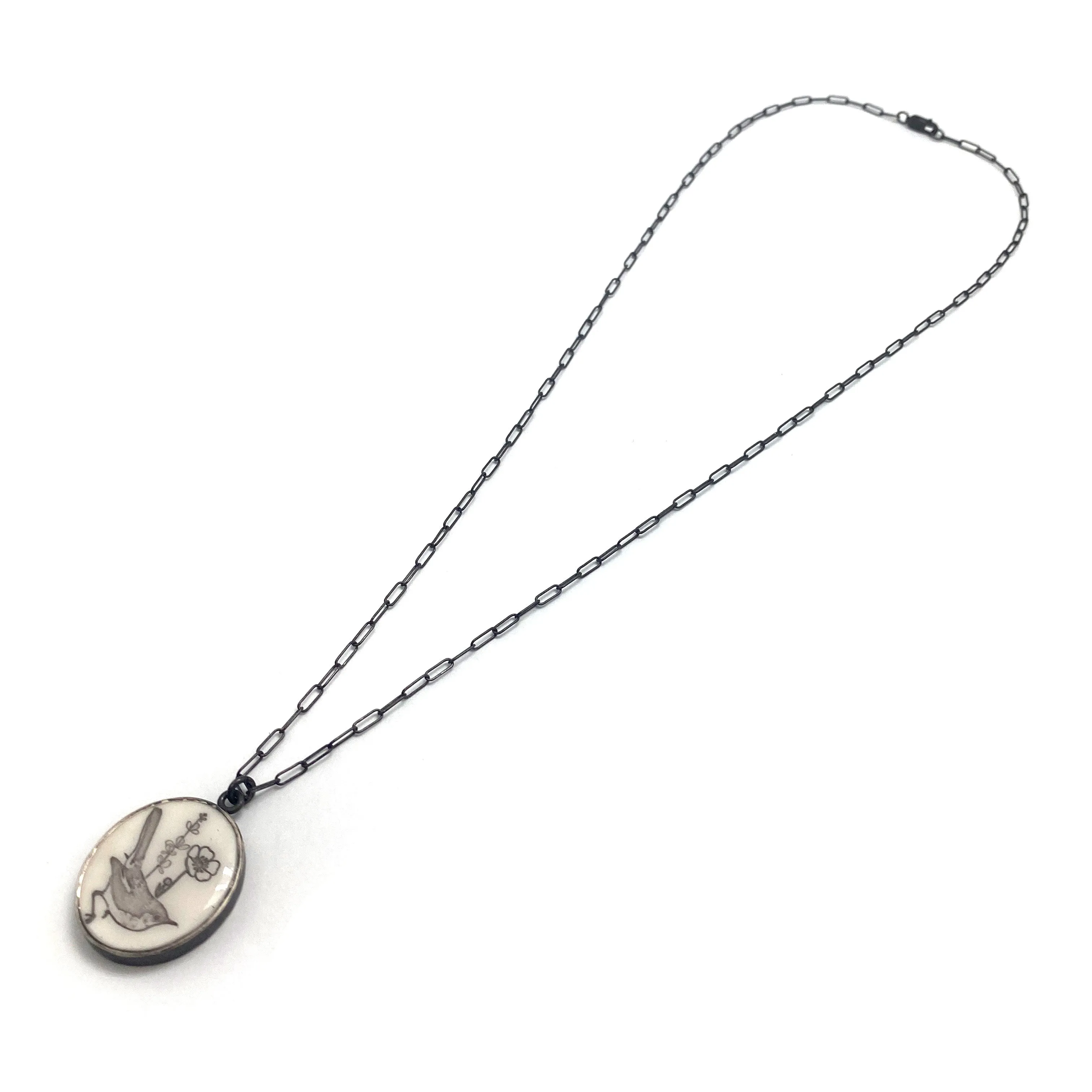 Howlite Bird Pendant