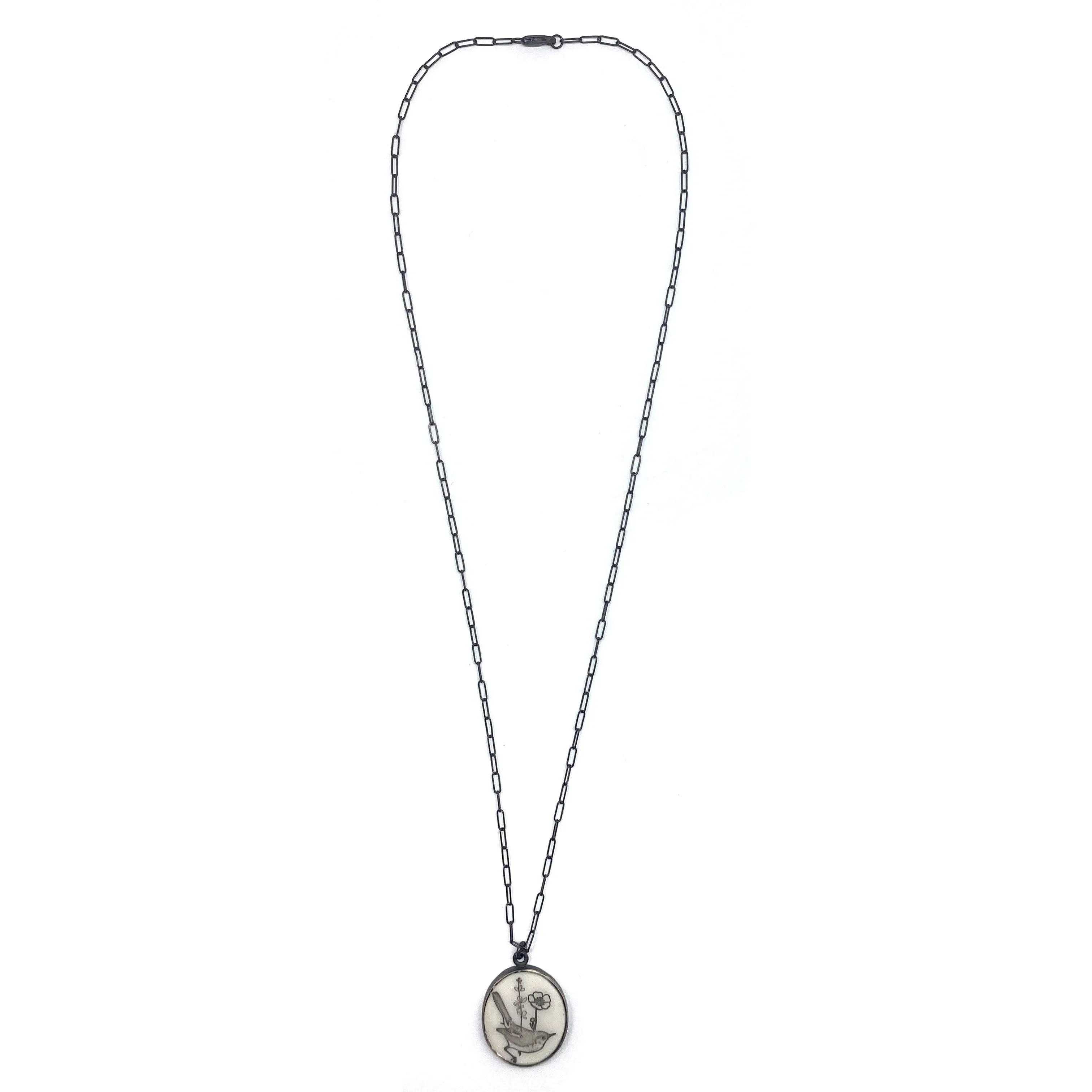 Howlite Bird Pendant